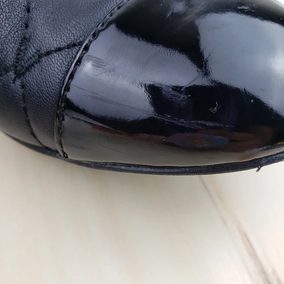 VIONIC Pumps Size 6.5 Quilted Leather Block Heel Comfort Shoe Cap Toe Classic - Picture 12 of 14